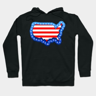 🔥 🇺🇸 4th of July Map 🇺🇸 🔥 Hoodie